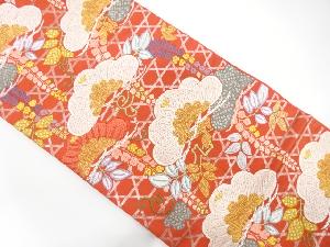 笠松に藤模様織り出し　袋帯